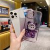 Glitter Bling Bear Silicone Phone Holder Case On For Xiaomi Redmi 13C 4G 5G Redmi13C Girl Woman Stand Back Cover