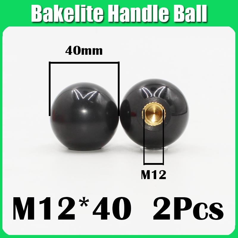 M4 M5 M6 M8 M12 Black/Red Round Ball Resin Ball Knobs Bakelite Lever Knob Grip Handles Of Furniture Or Machine Tool Copper Core