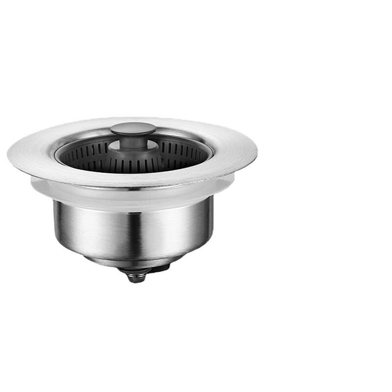 Kitchen Sink Stainless Steel Drain Stopper & Strainer (2-Pack)