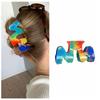 Hair Accessories Rainbow Wave Crab Clip Korean Style Women Hair Claw  Washing Face