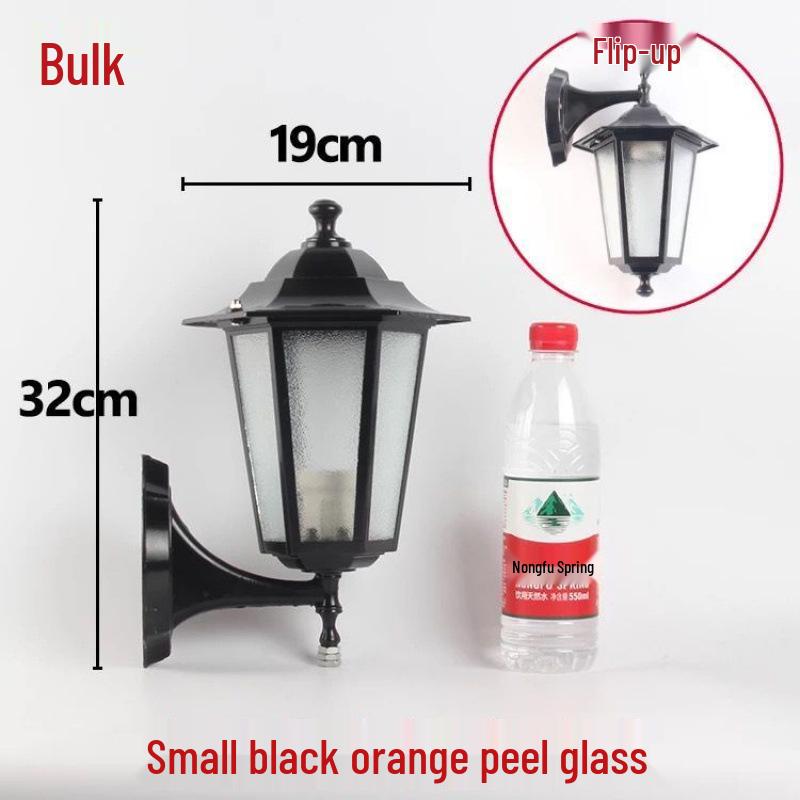Retro Hexagonal Antique Bronze Waterproof Outdoor Wall Light for Balcony, Corridor, Garden, Villa