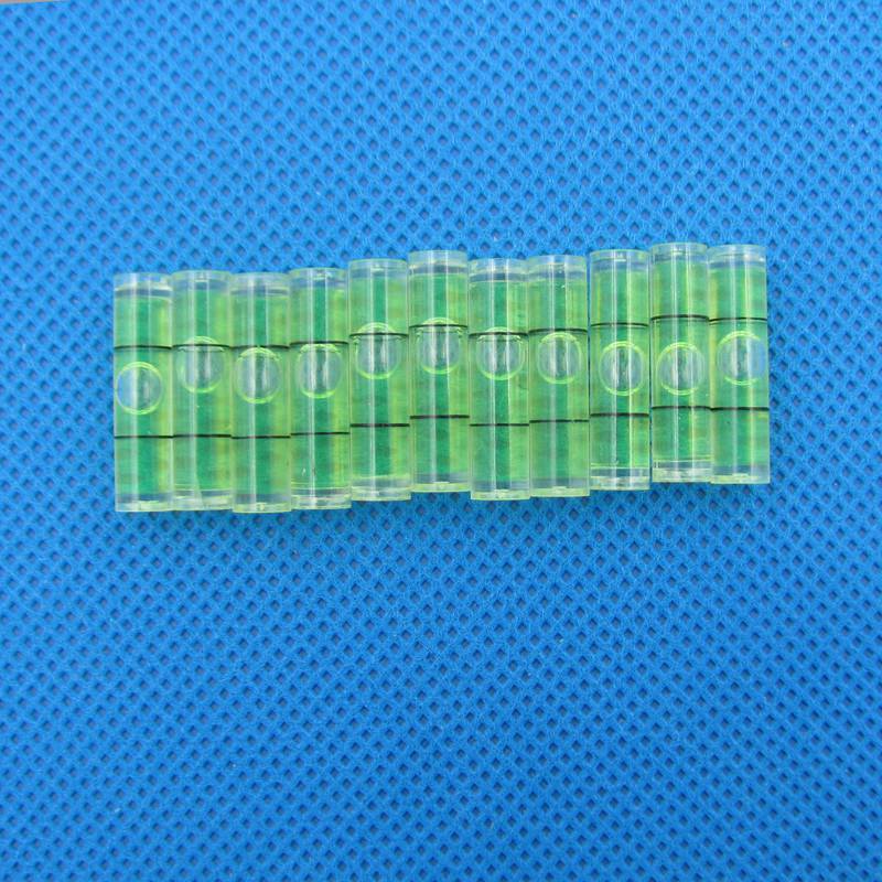 20 Stück/Lot 6*24mm Acryl-Libelle Wasserwaage Mini-Wasserwaage Messinstrument