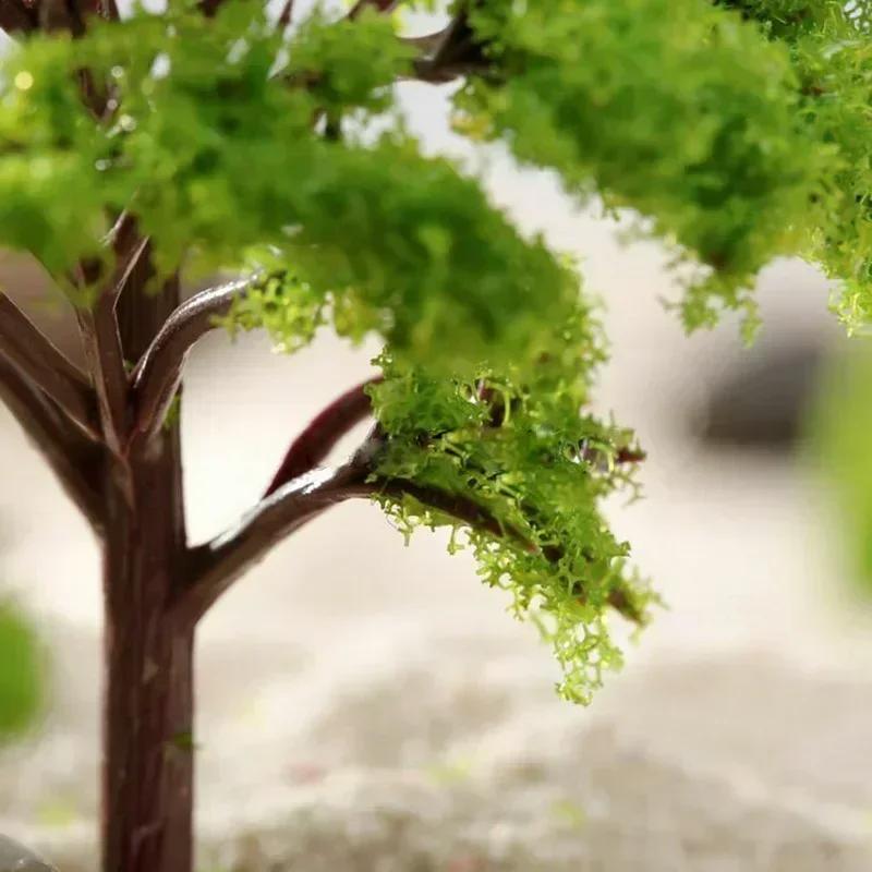 10pcs Banyan Trees Model 12cm HO OO Scale Model Trees Train Garden Railroad Layout Diorama Artificial Miniature Tree Scenery