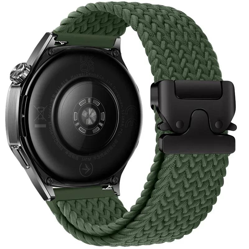 Braided Solo Loop Bracelet For Huawei Watch GT5/4/3Pro 46mm 4/3 Pro Huawei Ultimate Band For Amazfit Balance GTR 4/3/2 47mm
