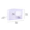 Hamster Bathtub Box for Small Animals Hamster Bath Accessories Dust Bath Pet Hamster Bathtub Digging Sand Container