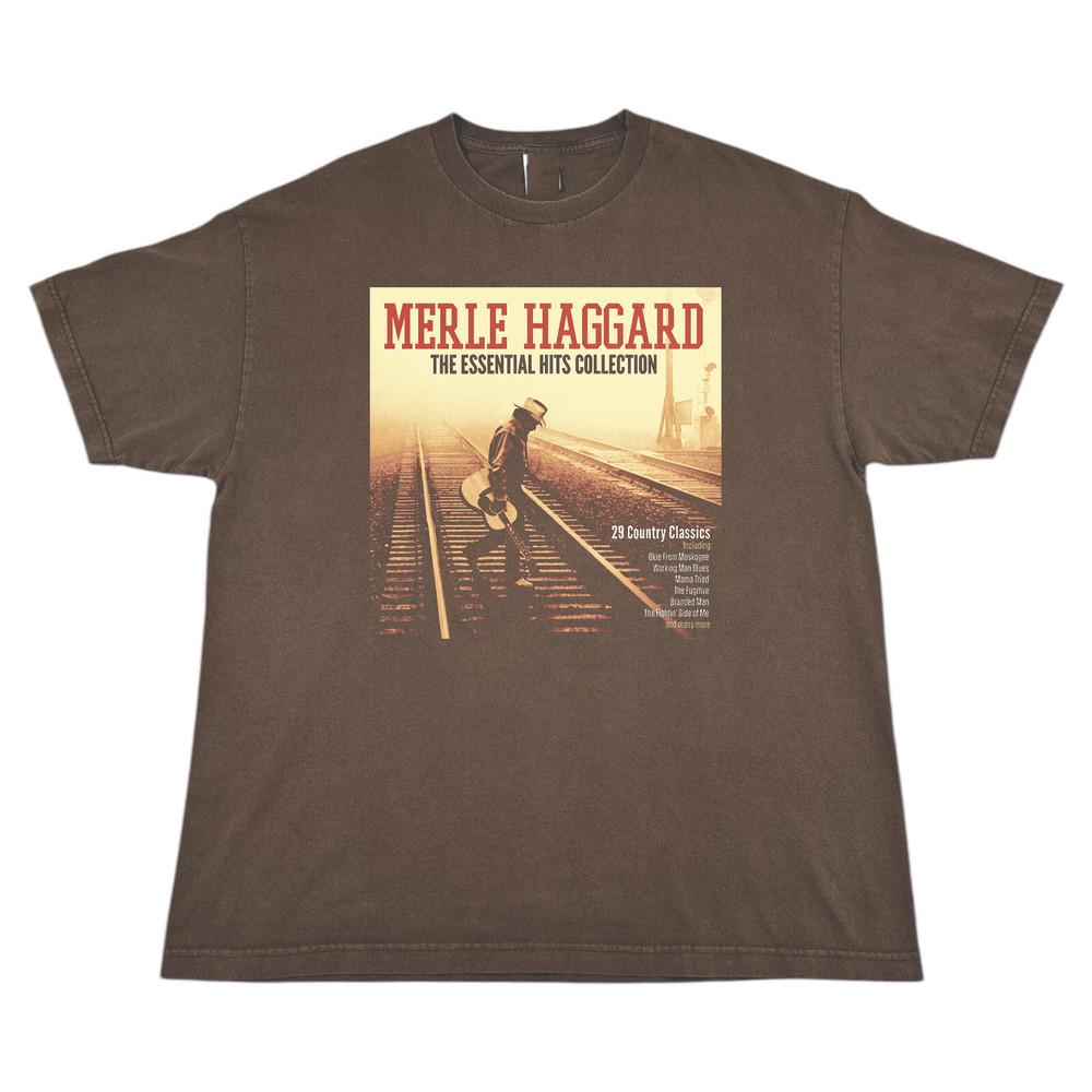 Merle Haggard The Essential Hits Collection  Full Size S-5XL Unisex T-Shirt S