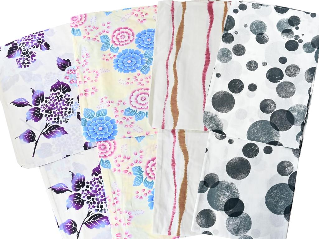 Laissez le motif choisir votre ensemble sur mesure préféré facile à faire [SAKIKU-EN] vous, couleur, yukata, obi, cadeau, 2 pièces (blanc/ivoire)