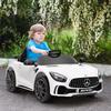 Electric Children's Car, Mercedes, 3-5 Km/h, Remote Control, Lights & Music, White