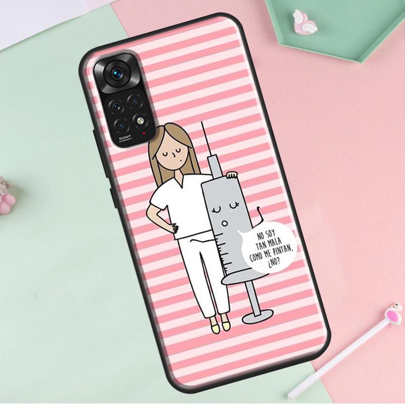 

Чехол для Redmi Note 12 Pro Plus с изображением медсестры, врача, стоматолога, для Redmi Note 10 8 9 11 Pro 12S 11S 10S 9S 9C 10C 12C Redmi Note 11 Pro