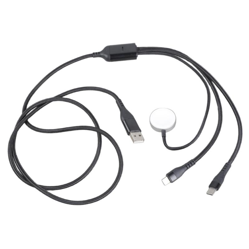 

3 in 1 USB Power Cable Magnetic Charging for Smartwatch Phone 14 13 12 Fast Charging and Safety Protections 1