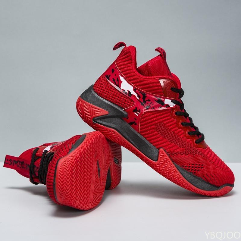 Men's Basketball Shoes New Lace Up Soft Soled Trendy Casual Design Sports Color Blocked Vulcanized Shoes Zapatillas De Deporte