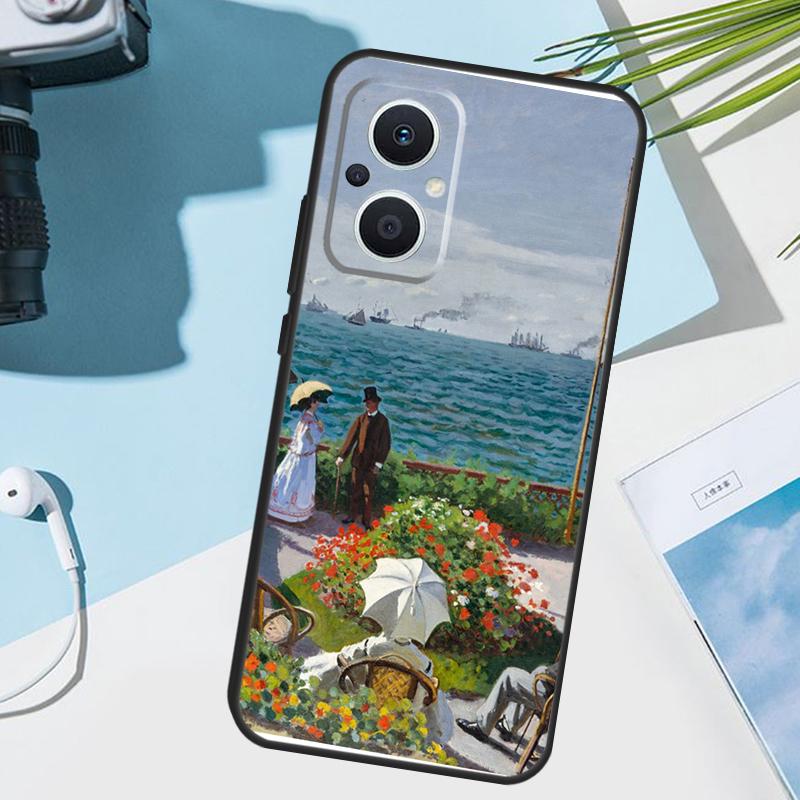 Monet Oil Painting Cover For OPPO Reno 14 Pro 10 11 12 13 14F 13F 12F 11F 7 8 Lite OPPO Find X9 X6 X5 X8 Pro Case