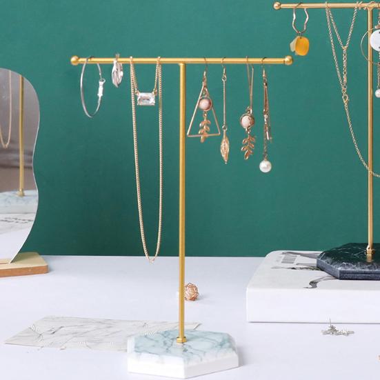 Jewelry Holder European Style Large Capacity Sturdy Decorative Necklace Earring Storage Shelf for Gifts