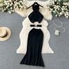 Cross American Retro Adult Lady Like Woman Wind Fishtail Fashion Suit