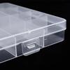 Square Plastic Transparent Storage Box Jewelry Beads Container Fishing Tools Accessories Box Small Items Sundries Organizer Case