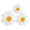 Wooden Daisy Ornaments With 3d Flower Craft For Vintage House Decor
