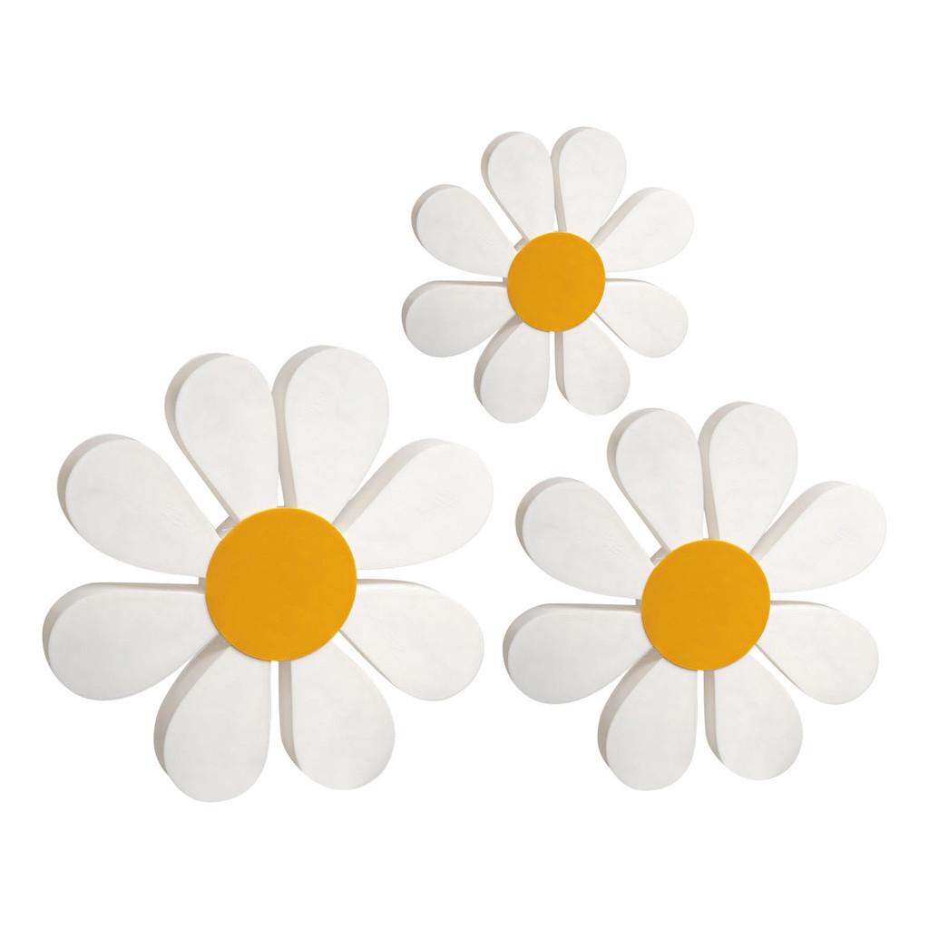 Wooden Daisy Ornaments With 3d Flower Craft For Vintage House Decor