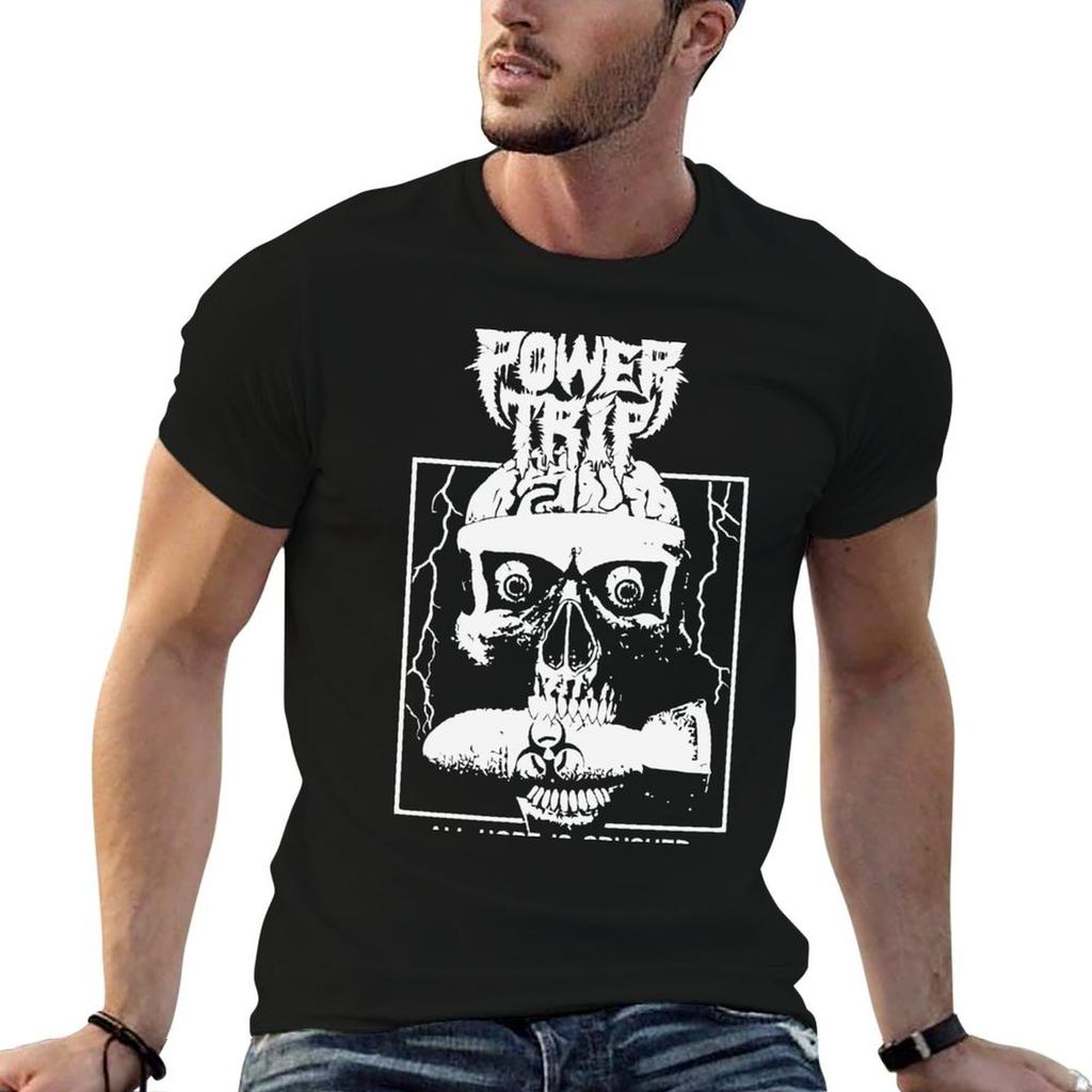 Power Trip Merch Hope Is Crushed Skull TShirt Unisex t shirt luxury black cotton tshirt plain for Unisex package TShirt