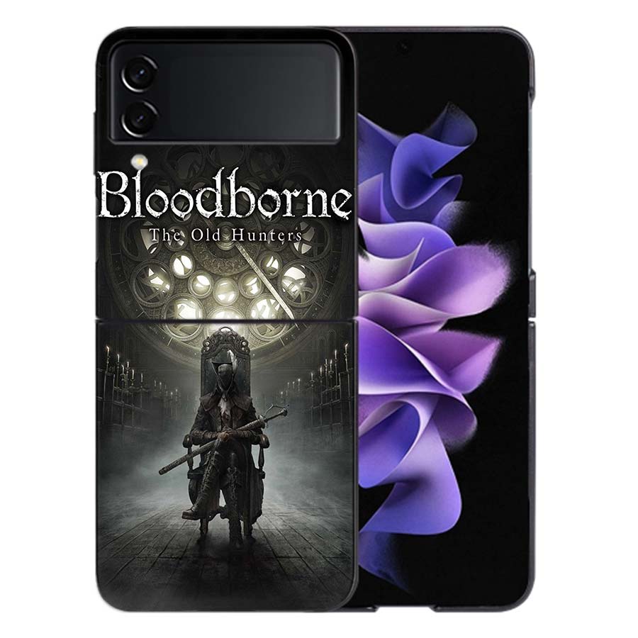 Bloodborne Game Phone Case For Samsung Z Flip 6 7 5G Galaxy Z Flip 5 4 3 5G Cases Shockproof Hard Cover TPU
