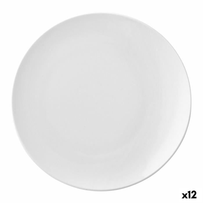 Assiette plate Ariane Vital Coupe Ariane Céramique Blanc (Ø 18 cm) (12 Unités)
