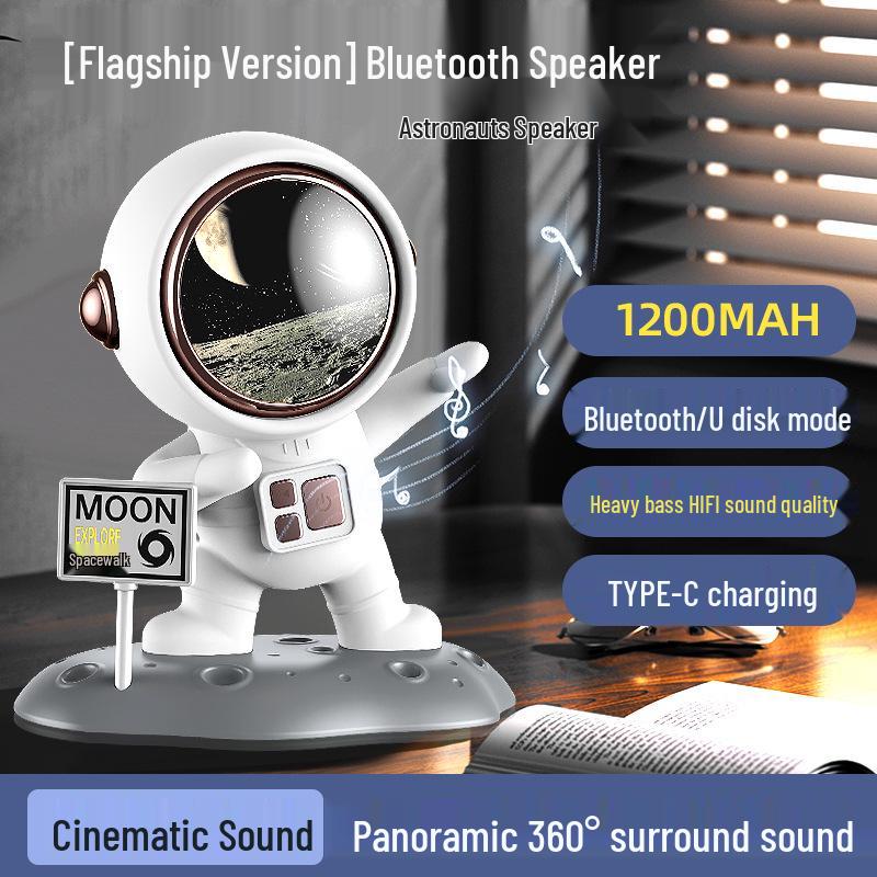 Astronaut Bluetooth Speaker with Subwoofer - High-Quality Sound & Creative Design, Ideal Birthday Gift.