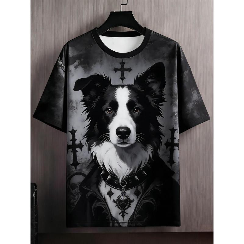 Jackets, men's printed T-shirts, fashionable prints, street style