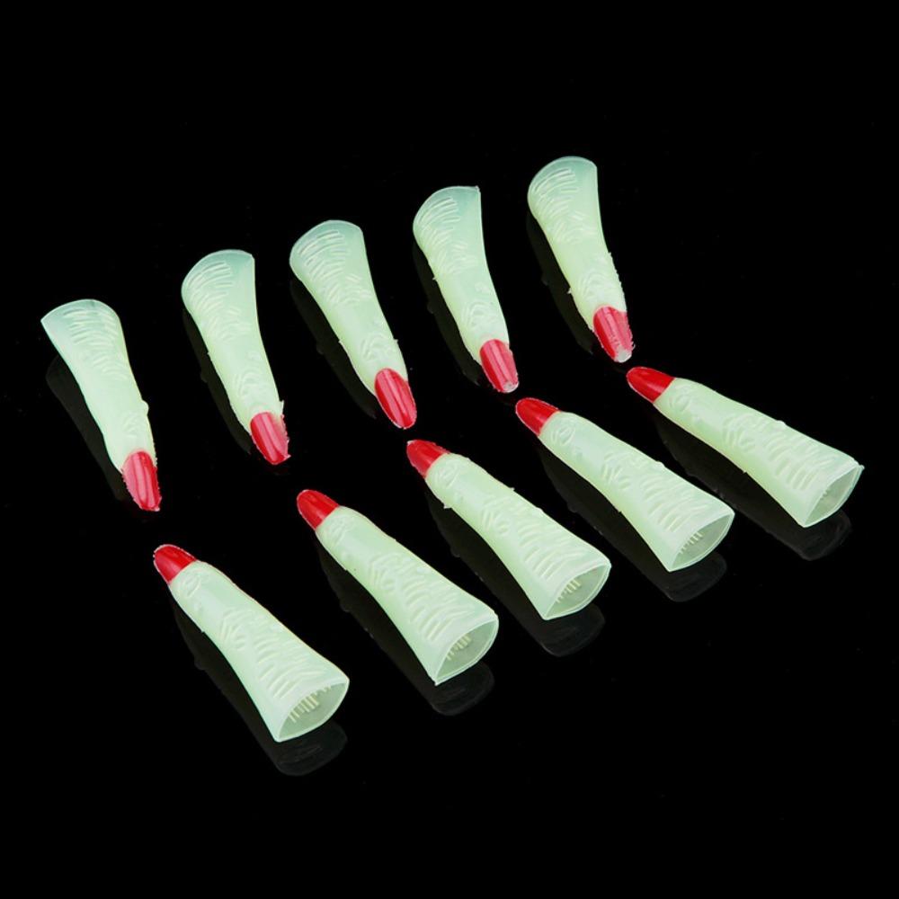 10Pcs/Set Ghost Halloween Fake Fingers Scary Ghost Claw Prop Zombie Witch Finger Set  Costume Party