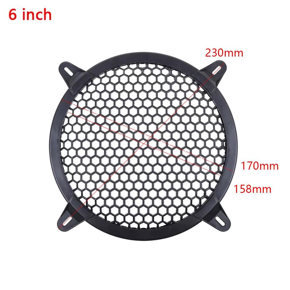 1Pcs New 4/6/8/10/12 inch Subwoofer Grill Plastic Replacement Mesh Net Round Speaker Grille Mesh Cover Car Audio Speaker Sub