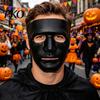 Halloween Mask for Hip Hop Dance Performance, Durable Hard Plastic Ghost Simple Design Face Cosplay, Breathable Unisex Prop Stage Shows