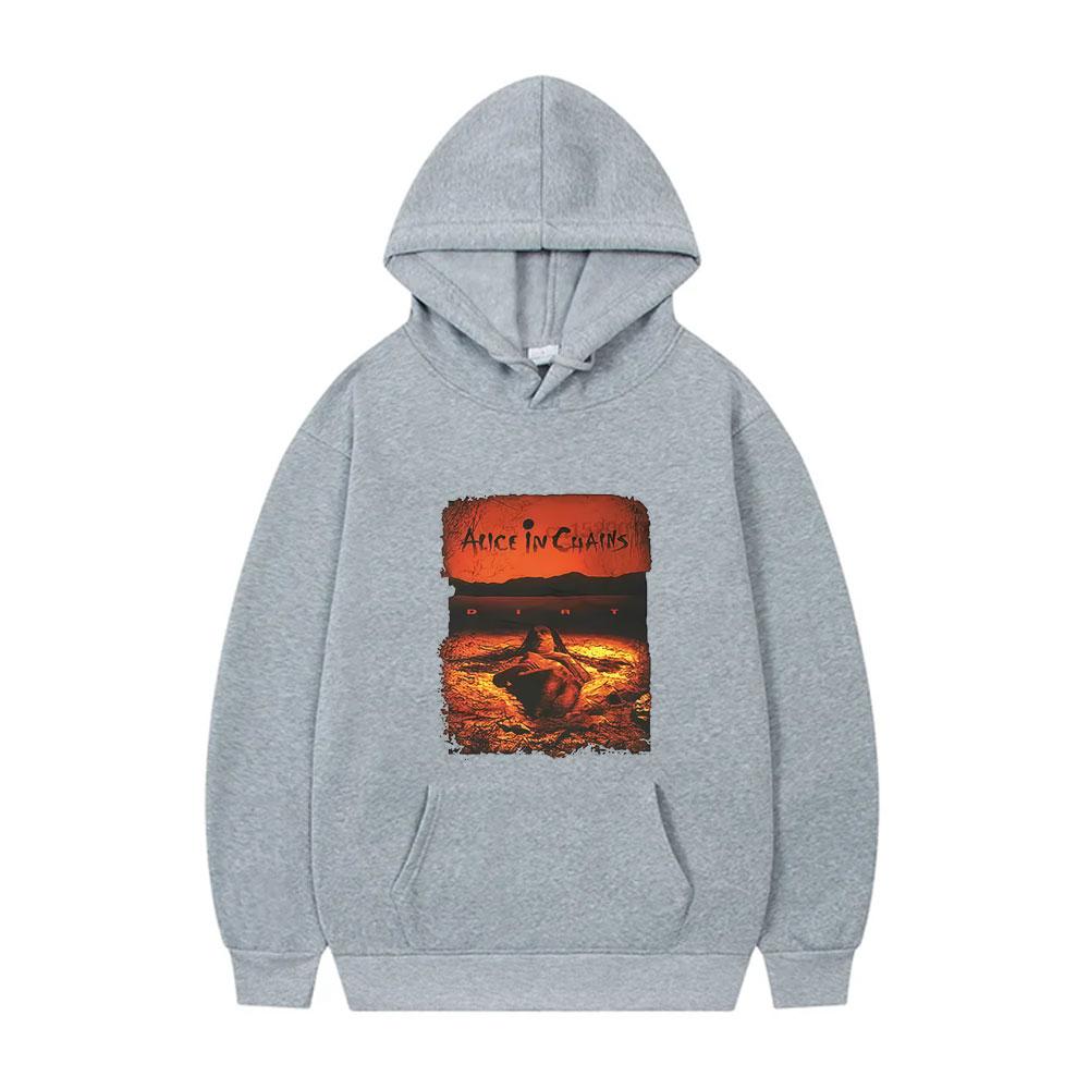 Heißer Verkauf Rockband Alice in Chains Dirt Album Grafik Hoodie Herren Damen Gothic Punk Popmusik Streetwear Herbst und Winter Hoodie