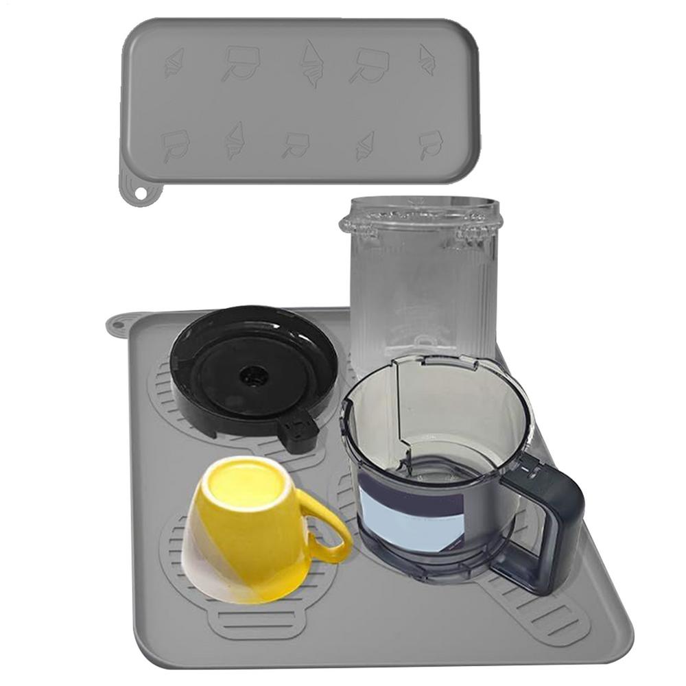 

Silicone Coffee Mat Non-Slip Ice Cream Maker Silicone Pad Dish Drying Pad Shock-Absorbing Ice Cream Maker Accessory For 56x40x1.2cm