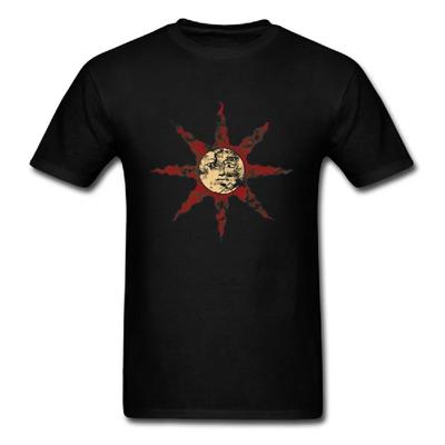 Dark Souls 3 T-Shirt Herren Sonnenkrieger T-Shirt Lobe die Sonne Bloodborne T-Shirt Baumwolle Männlich Streetwear Lustige Oberteile Weihnachts-Tees