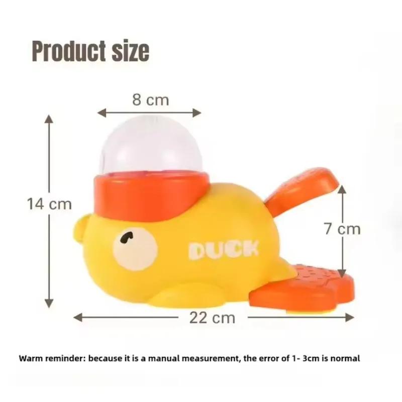 Dog Puzzle Feeder Interactive Pet Food Treat Dispenser Cartoon Duck Design Anti-slip Pet Automatic Feeder Toys for Dog Training