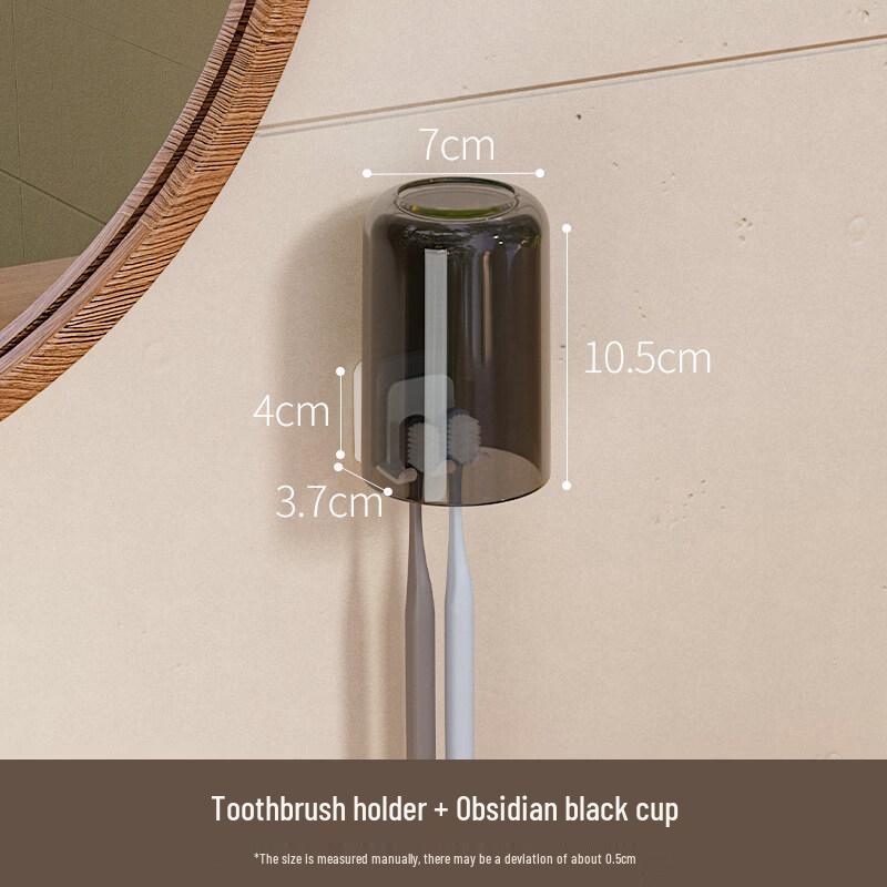 LIEI Wall-Mounted Toothbrush & Cosmetic Holder