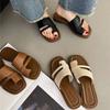 Design Sense Niche Flat Roman Shoes Cool Slippers Women's Shoes Summer Wear Beach Shoes Toe Slippers Women's