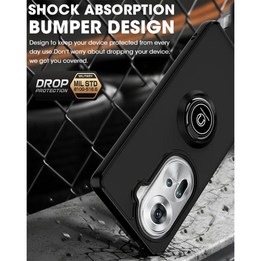 Armor Case for OPPO Reno 11 Pro 5G Reno11 F 11F Reno 10 Pro+ 8 8T 5G Cover Magnetic Ring Stand Holder Business Full Protection