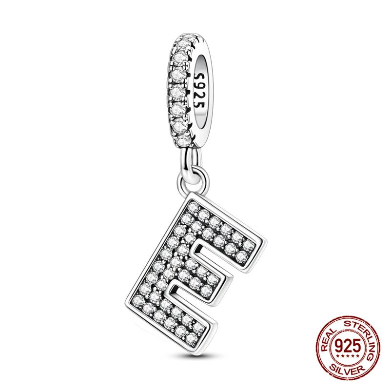 Original A-Z Beads 100% Copper 26 Letter Charms Fitoriginal Bracelet Diy Jewelry Making Women Gift