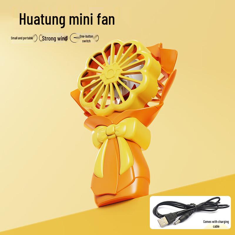 Cartoon Flower Mini Portable Handheld Fan