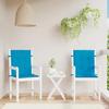 VidaXL Garden Chair Cushions Low Back Set of 2 Blue 47554