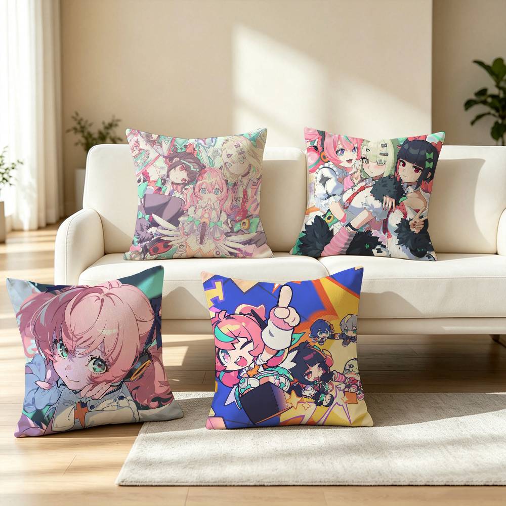 A-Angels of Delusion ZZZ Game Square Double-Sided printed Pillow Case Bedroom Bedside Pillow Sofa Cushion Cover