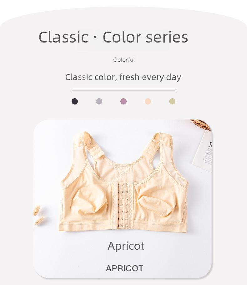 Plus Size Front Closure Wire-Free Sports Bra - Breathable & Comfortable