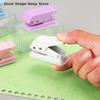 Mini Kawaii Office School Supplies Stationery Items Hole Punch 1 Hole Cute Paper Punch Portable Round Hole Puncher Paper Cutter