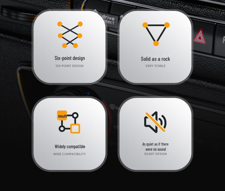 Gravity Retractable Car Vent Phone Holder