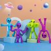 Tubo Alien Pop Telescópico Colorido Brinquedo Fidget Figura Alienígena Dobrável Ajustável Brinquedo de Esticar Apertar Alívio do Estresse Presente Sensorial para Crianças