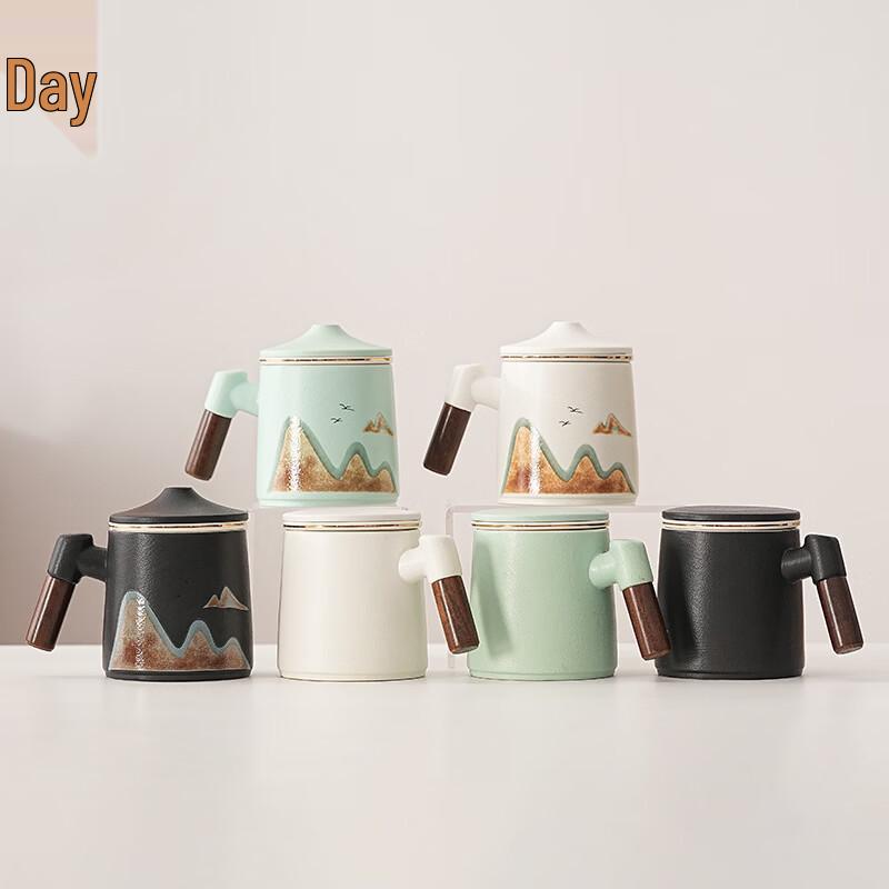 OLOEY Far Mountain Ceramic Tea Infuser Cup