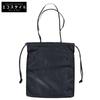 VASIC WELLS Leather Drawstring Shoulder Bag Tote Bag blackUsed