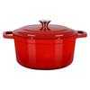 Enameled Cast Iron Dutch Oven, 5.7L Pot with Lid and Dual Handles, Heavy-Duty Durable Cookware Pan, Oven Induction Compatible up to 260 , for