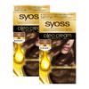Syoss Oreo Cream Gray Hair 3B Glossy Set X 2 Bonus Dye, Beige, 2-Pack [Quasi-drug] (50g + 50g) +