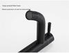 Enhanced Black Single-Hole Cold Basin Faucet - 304 Stainless Steel for Countertop/Undermount Bath