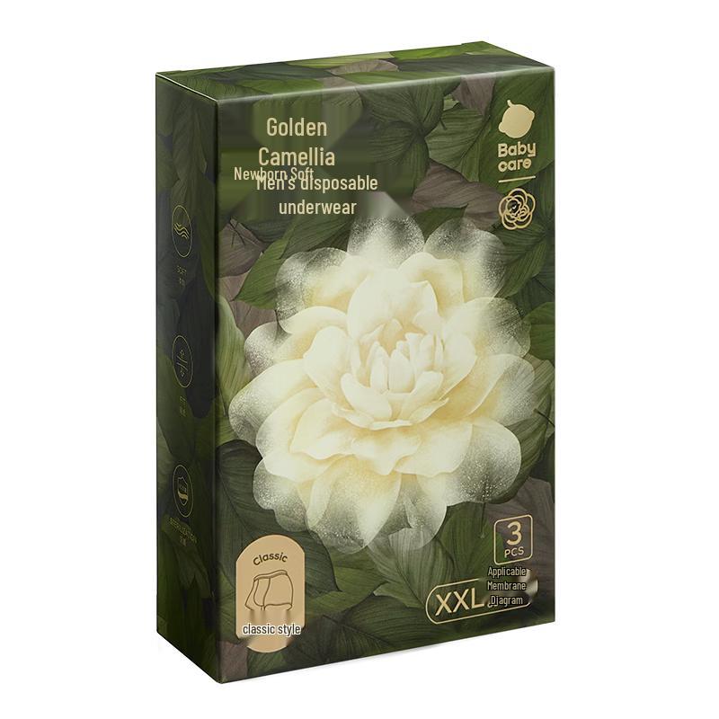 

Babycare Camellia Men s Disposable Boxer Briefs (3-Pack) L